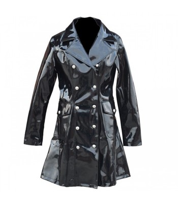 Women Gothic Vinyl Jacket PVC Elegant Star Shiny Jacket For Sale